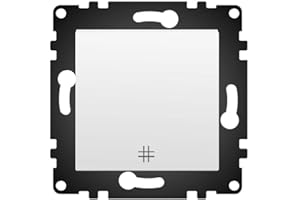 M LEDME WESA - Interruptor de Pared de Cruzamiento Estándar, Fácil instalación con Opción a Distintos Diseños, No incluye marco, PJ-26-W