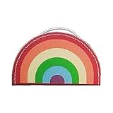 Super schöne Regenbogen Koffer Spielzeug Aufbewahrungsbox kann kleine Snacks, dekorative Haarspangen halten, kann auch als Federmäppchen oder Geschenkbox verwendet werden!