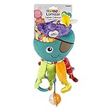 Lamaze Baby Spielzeug „Captain Calamari, die Piratenkrake“ Clip & Go – hochwertiges Kleinkindspielzeug – Greifling Anhänger zur Stärkung der Eltern-Kind-Bindung – ab 0 Monate - 12