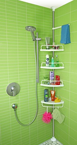 stardis Teleskop-Eckregal mit 4 Ablagen Duschecke - 4