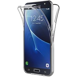 Funda Samsung Galaxy J7 2016, AICEK Transparente Silicona 360°Full Body Fundas para Samsung J7 2016 Carcasa Silicona Funda Case