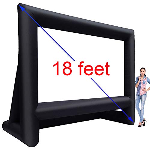 ‘Inflatable Movie Screen | 14ft/16ft/19ft Mega Projection Movie Screen | Portable Lightweight & Fully Equipped Blower Easy Set up | Great Outdoor Backyard Pool Fun (16 Feet