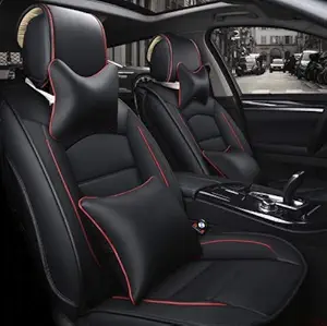 3D FRONTLINE PU Leather Car Seat Cover Black for Honda WRV