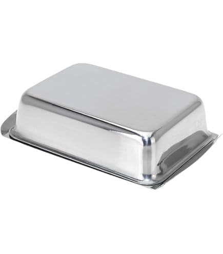 Beurrier En Inox Zosenyer - Boîte à Beurre Hermétique 250g Avec Couvercle Transparent - Pour Frigo, Fromage, Gâteaux - Design élégant Et Facile à Nettoyer