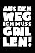 Produktbild Ich muss Grillen: Notizbuch / Notizheft für BBQ Grill-en BBQ Barbecue Barbeque A5 (6x9in) liniert mit Linien