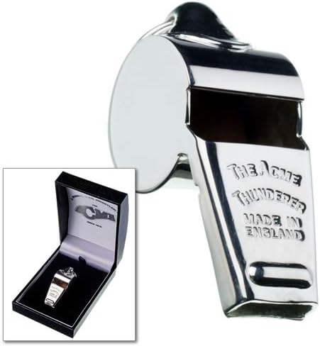Silver Plated Acme Thunderer Whistle in Deluxe Presentation Box