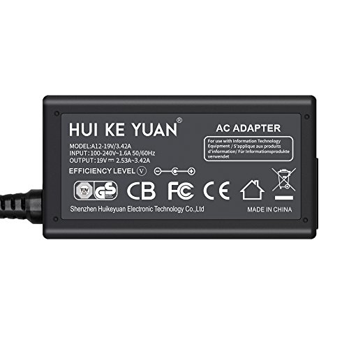 [TUV GS LISTED] HUIKEYUAN 19V 65W Netzteil Ladekabel für LG Electronics 19“ 20“ 22“ 23“ 24“ 27“ LED LCD Monitor LG 24MA31D 24MA31D-PU 24″ 26MA31D, LG Flatron M2080D M2080D-PN LED 20″, M2780D-PZ M2080D 26″ LED LCD HDTV Monitor, LG Electronics 29EA73 29EA73-P 29EB73, LG 29LN4510 29″ LED HD TV, P/N. DA-65F19, Stekcer 6,5*4,4mm - 3