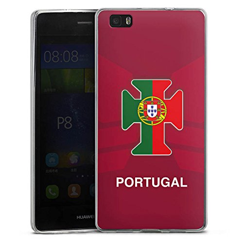 Huawei P8 lite (2016) Slim Case Silikon Hülle Schutzhülle Portugal EM Trikot Fußball Europameisterschaft