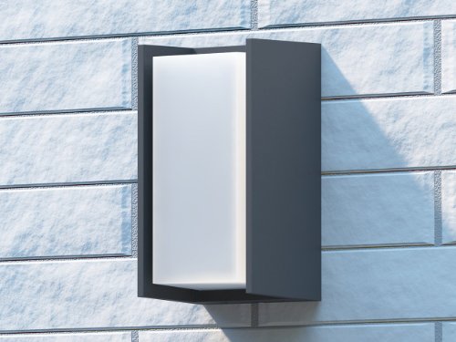 Philips myGarden Wandleuchte Bridge, 15W energiesparend, Höhe 21 cm, anthrazit, 163519316 - 5