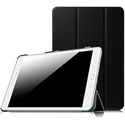 Fintie SlimShell Funda para Samsung Galaxy Tab A 9.7" - Súper Delgada y Ligera Carcasa con Función de Soporte y Auto-Reposo/Activación para Modelo SM-T550N / T555N, Negro