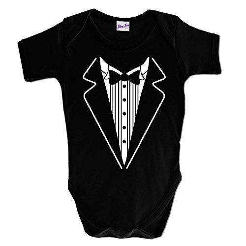 Funny Baby Grow Tuxedo Boy Babies Clothing Cool Fun Gift 18-24 Months Black