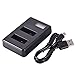 Produktbild Chengstore Sportkamera Ladegrät Dual USB für GoPro 5 / AHDBT-501 Batterie,ABS Material,Schwarz