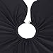 Remylady® Black Hair Cutting Cape for Mobile Devices with Window -163 cm * 142 cm