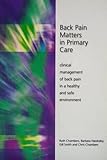 Image de Back Pain Matters in Primary Care: Clinical Management of Back Pain in a Healthy and Safe Environment