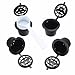 Produktbild Wiederverwendbare Kaffeekapseln, wiederbefüllbar, für Nespresso Edelstahl-Filter – Hardware & Zubehör Industrielle Hardware – 4 x wiederverwendbare Kaffeekapselbecher, 1 x Kunststofflöffel