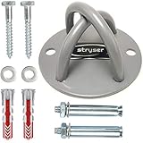 ✅ SOPORTE ANCLAJE DE TECHO O PARED - Para Cintas de Suspensión, Crossfit, anillos de gimnasia, cuerdas de batalla, saco de boxeo, columpios / yoga en hamacas, entrenamiento de fuerza de peso corporal, fitness, musculacion, gym en casa, bandas de resistencia y mucho más !!