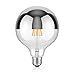 Produktbild ledscom.de E27 Kopfspiegel LED Globe Lampe Filament G125 (12,5cm Kopfdurchmesser) 8W =57W warm-weiß 750lm A++ für innen und außen