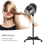 [Temperatura programada y ajustable] Este secador de pelo tiene una temporización y temperatura ajustable. El rango de tiempo es de 60 minutos y la temperatura puede alcanzar los 40-60 grados centígrados.