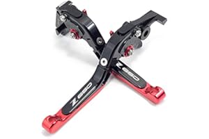 YOUMOTECH Para Kawasaki Ninja 650 2017-2021 Z650 2017-2021 Manetas de embrague de freno plegables ajustables Ninja650 Ninja 650R Z 650 Accesorios Palanca de freno de mano CNC aluminio (Z650-negro rojo)