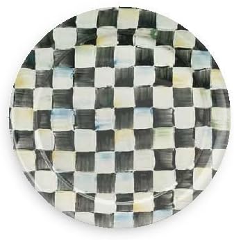 Makenzie-Childs Style Plate on a Pin 3 Pin-back Button by Levanna Pottery