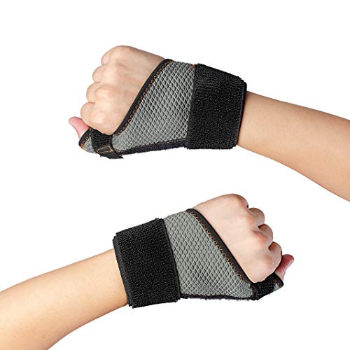 Cudon - Muñequera con estabilizadores de Doble Freno, Correa de muñeca, Soporte de muñeca, protección de muñeca, Ideal para alabanzas, Lesiones o Deportes de Apoyo de Mano, Unisex, Left, Small