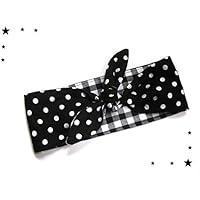 Rockabilly Haarband schwarz Polka dots 50er Jahre