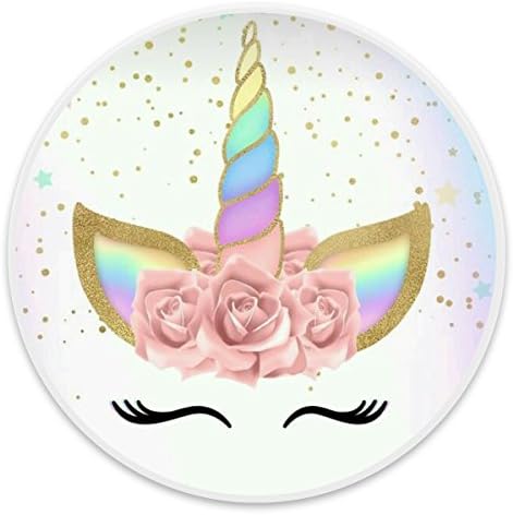 Character Stand Pop Grip Mount Holder Sockets，Cell Phone Holder For iPhone, Smartphone, LG And Tablets - Cute Unicorn White