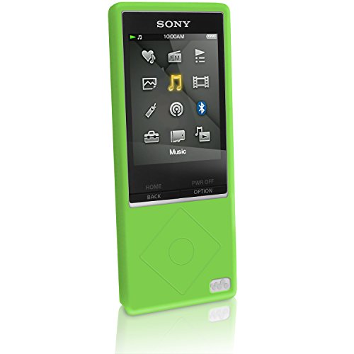 igadgitz U3297 Funda Verde Silicona funda para mp3/mp4 - Fundas para mp3/mp4 (Funda, Verde, Sony, Walkman NWZ-A15/A17, Silicona, Resistente a rayones)