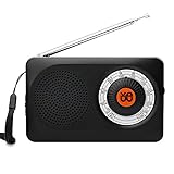 Radio Portátil: Radio portátil mini diseñada (4,7" x 0,8" x 2,9") que cabe fácilmente en su bolsillo y mochila. Adecuado para informes de noticias diarias, ideal para actividades al aire libre como acampar, pescar, senderismo.