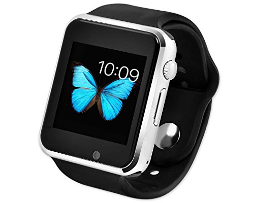 DSstyles W8 Aggiornamento Bluetooth 4.0 intelligente orologio con la macchina fotografica per Apple IOS / Android - Lavora con iOS iPhone messaggio di notifica a distanza