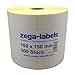 Price comparison product image Roll of Thermal Labels 100 x 150 mm – 500 labels per roll, Core 25 mm Wrapped from the outside, Permanently Adhesive, Perforated, Thermodirect Printing: Direct Thermal (without ink ribbon)