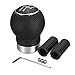 Produktbild Schwarz lea-ther 5 SPEED CAR Aluminium manuelle Stick Gear Shift Regler Stiefel Shifter