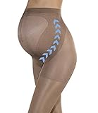 Fiore Damen Strumpfhose Umstandsstrumpfhose Mama Bodycare, 40 DEN