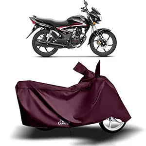 Cover Lab - Honda CB Shine New BS6 Water Resistant - Dust Proof - Full Bike Scooty Two Wheeler Body Cover for Honda CB Shine (Maroon)