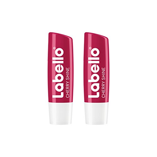 Labello Lippenpflege Fruity Shine Cherry, 2er Pack (2 Stück)