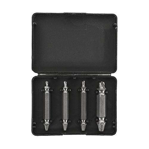 AUSERO Schraubenausdreher Set doppelt für Beschädigte Schraube Screw Extractor Out Remover Werkzeug 4 Stücke - 6