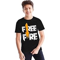 Munrocart Graphic Printed T-Shirt for Men & Women | Free fire| Half Sleeve T-Shirt | 100% Cotton T-Shirt | Short Sleeve…