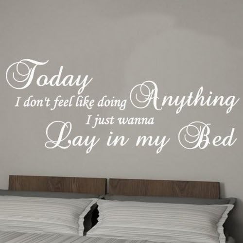 Windsor Designers Wall sticker -LAZY SONG - Bruno Mars  Wallart Bedroom Lounge Kitchen Decor -LARGE -SIZE 120cm x 60cm -Black