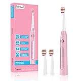 5 Modos De Blanco, Limpio, Sensible, Polaco, Masaje Para diferentes condiciones de dientes y encías, combinación de modo fuerte y modo suave para adultos, niños / niños. Incluye 3 cabezales de repuesto y fácil reemplazo. Haga que sus dientes se sientan como si hubiera dejado el dentista después de usar este cepillo de dientes eléctrico.