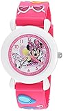 Disney WDS000390 Mädchen-Armbanduhr, Minnie Mouse, Quarz, Kunststoff, Rosa