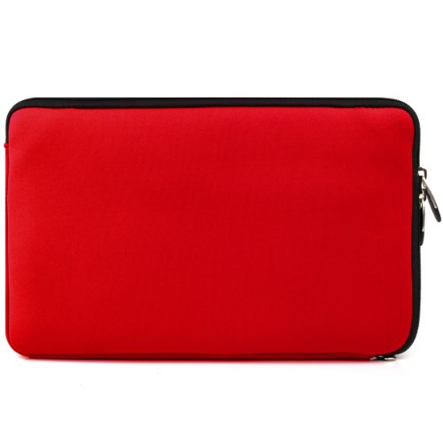 Vangoddy Neopren Stoßfest Tragetasche Carrying Case für Asus EeePad Transformer TF101 Apple IPAD Tablet-PC Samsung Galaxy Tab WiFi Tablet Acer Iconia Tab Archos 10.1 Internet Tablet HP Touchpad Motorola Xoom Tablet ViewSonic ViewPad Toshiba Folio Media Tablet Creative Ziio Tablet and other 10 Zoll Tablets (25,9 cm (10,2 Zoll)) (Rot) - 2