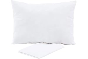 BABY AMABC Bedding Oreiller Bébé (Lot de 2) - 40 x 60 cm Oreiller avec taie d'oreiller en 100% coton- Respirant Coussin Enfant Jeunesse