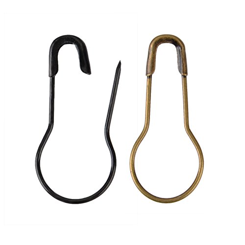 Shappy 120 Stück Metall Kürbis Sicherheit Pins Calabash Pins Birne Pins Kürbis Haken für Stricken Verriegelung Handwerk Markierung, 4 Farben - 7