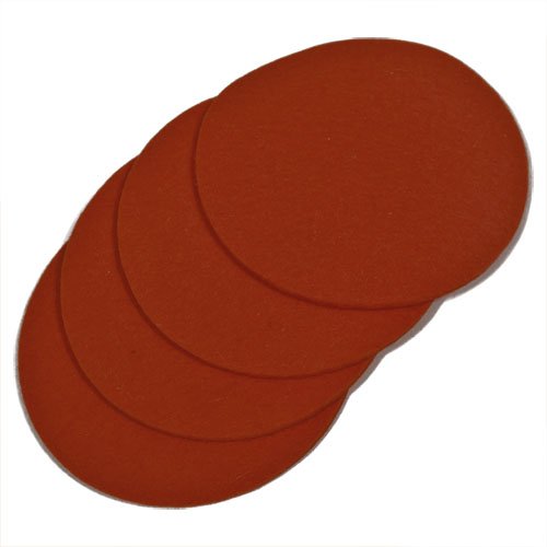 Hochwertige Untersetzer aus Filz (Designfilz, 100 % Wolle), mango, 10 cm Durchmesser – 4 Stück - 2