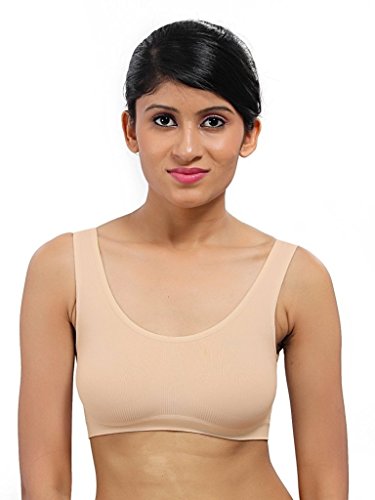 Fabme Womens Air Bra, Sports Bra, Stretchable Non-Padded & Non-Wired Seamless Bra , Free Size (Fits Best - size 28 to 36) ( Various color Options) RS.135 (59.00% Off) - Amazon