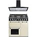 Price comparison product image Smeg Blenheim BM93P 90cm Dual Fuel Range Cooker in Cream & Cookology Hood Pack