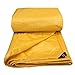Produktbild Plane wasserdicht, Plane regendicht, Sonnenschutz, UV-beständig, Kunststofftuch einfach faltbar, gelb, für LKW, Boot, Poolabdeckung FENGMING (Farbe : Gelb, größe : 6x5M)