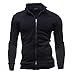 Produktbild Kobay Herren Herbst Winter Freizeit Sport Strickjacke Reißverschluss Sweatshirts Tops Jacke Mantel