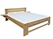 Produktbild Massivholzbett / Gästebett Buche massiv Vollholz natur 110, inkl. Lattenrost - Abmessung 180 x 200 cm