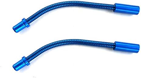 2 x BLUE Flexible V Brake Cable Lead Pipe Cycle brake Noodle hose Guide